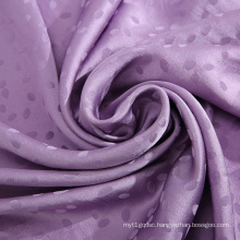 Purple dot Satin 17M/M jacquard silk fabric textiles for dress